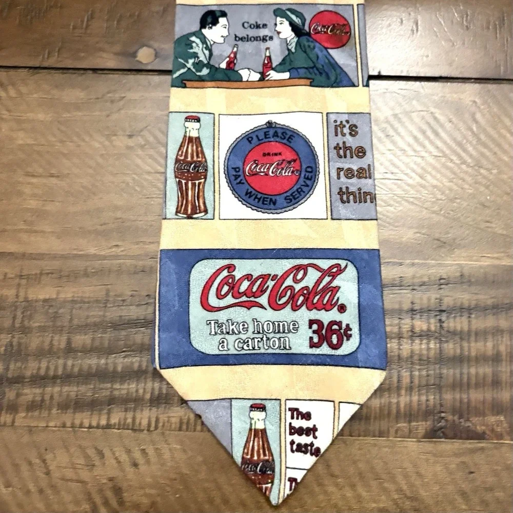 Lot of 12 Vintage Novelty Ties Disney Sports Tabasco Nicole Miller Coca-cola‎